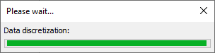 Discretization progress bar