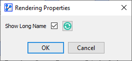 Show Long Name option in the rendering properties