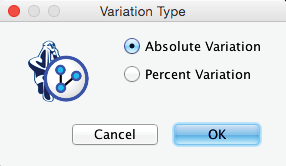 Importing variations into the Variation Editor