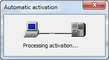 BayesiaLab contacting the Bayesia License Server to validate the license