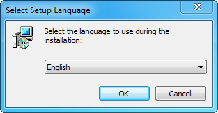 Installer language-selection prompt