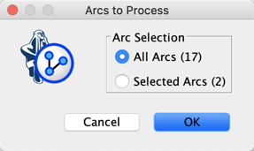Export Dictionary prompt: All Arcs or Selected Arcs