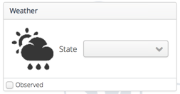 Component displaying an image next to the state selector