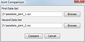 Comparison of Joint Probabilities: file selection