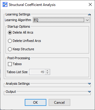 EQ learning settings