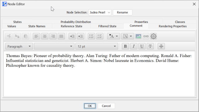 Generated comment applied as a Node Comment