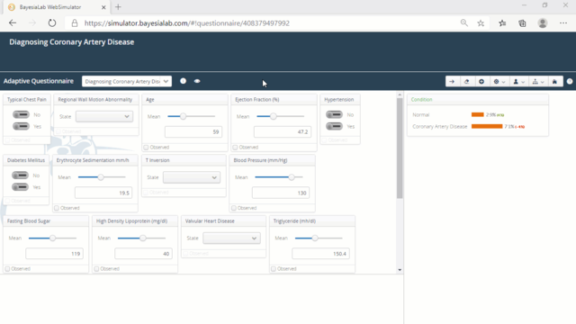 Adaptive Questionnaire information and image popup