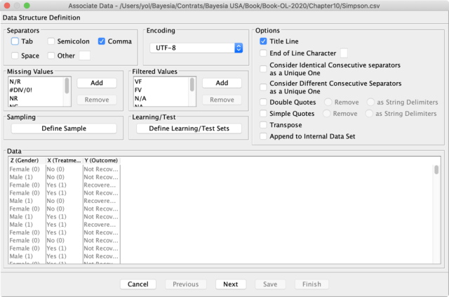 Associate Data Wizard, first screen