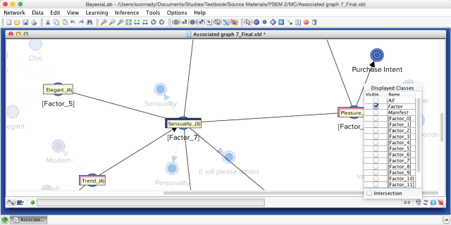 Selecting the Factor class for analysis