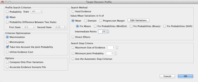 Target Dynamic Profile options with 'Take Into Account Joint Probability' selected