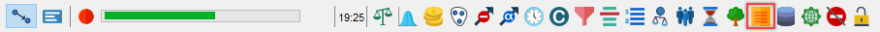 Status bar with the Evidence Scenario File icon
