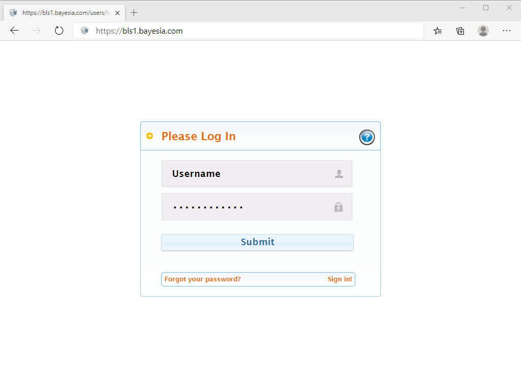BLS Login