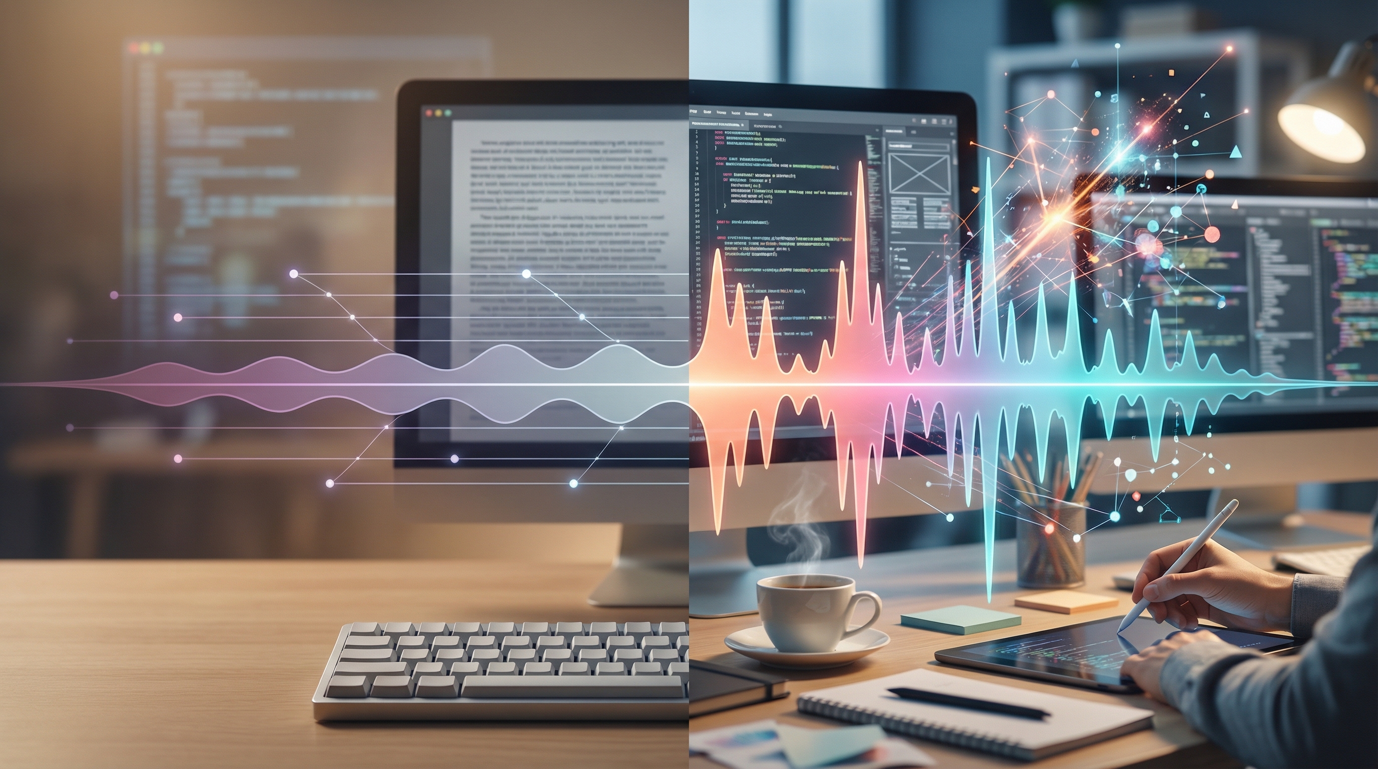 Sentence burstiness comparison graph for fixing AI-sounding patterns