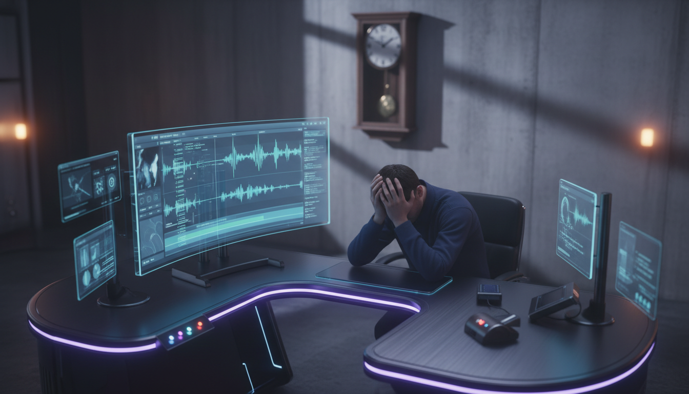 Frustrated editor manually removing silence in Premiere Pro