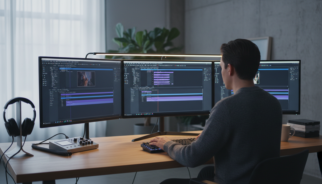 Adobe Premiere Pro workflow with native multi-camera editing