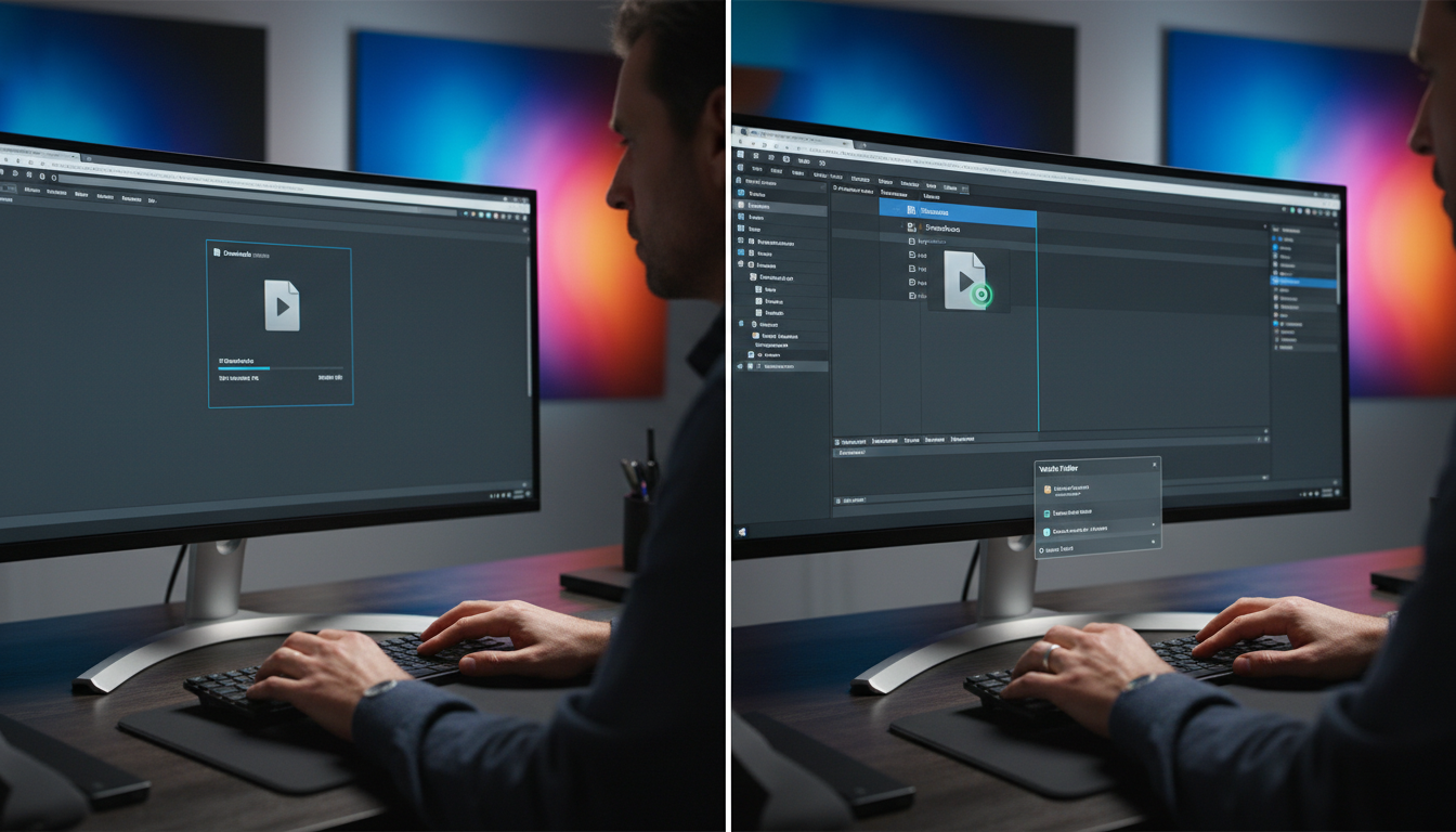 Casper Folder Manager auto-importing web downloads into Premiere Pro
