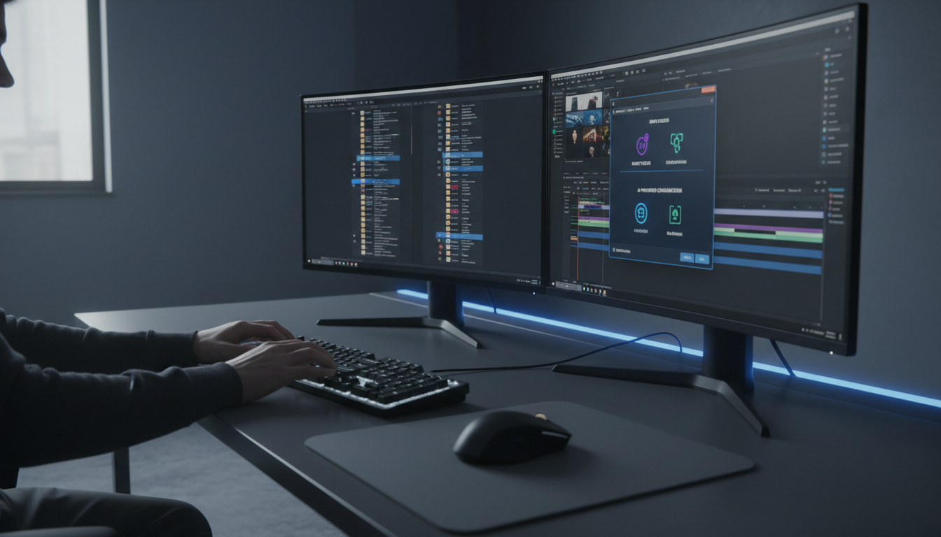 Casper Folder Manager interface in Premiere Pro showing automated organization