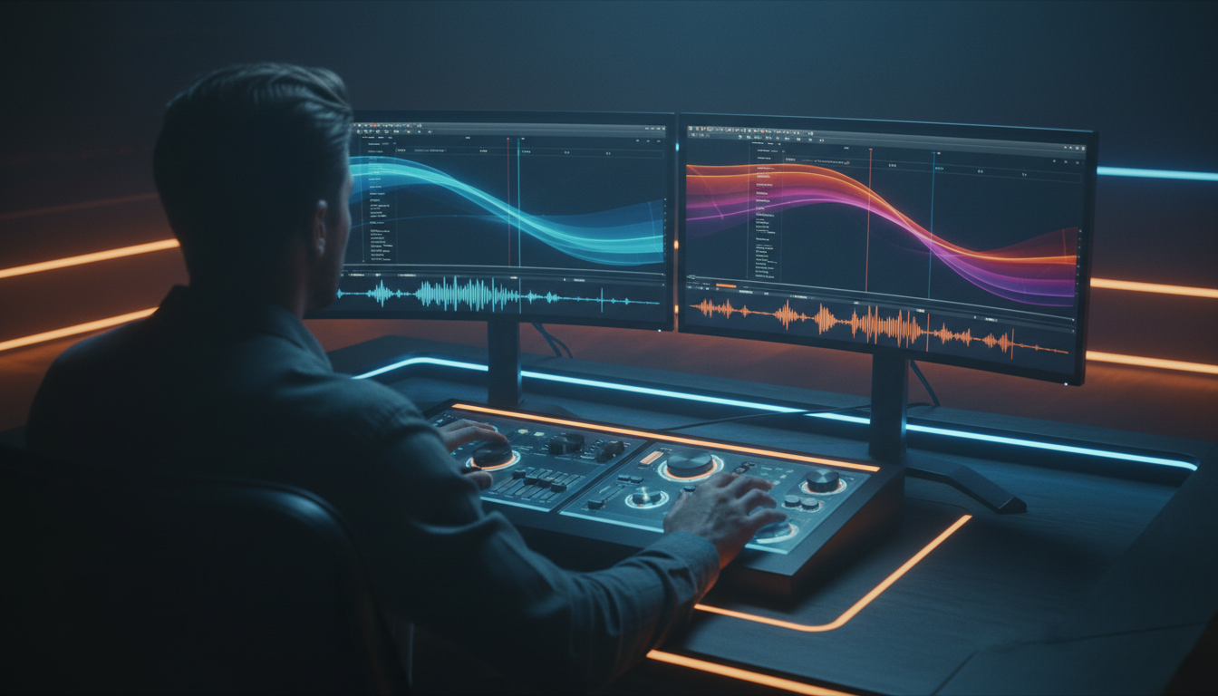Professional editor working on content creation automation in Adobe Premiere Pro