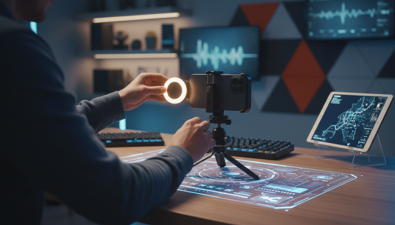 Smartphone camera setup for budget content creators