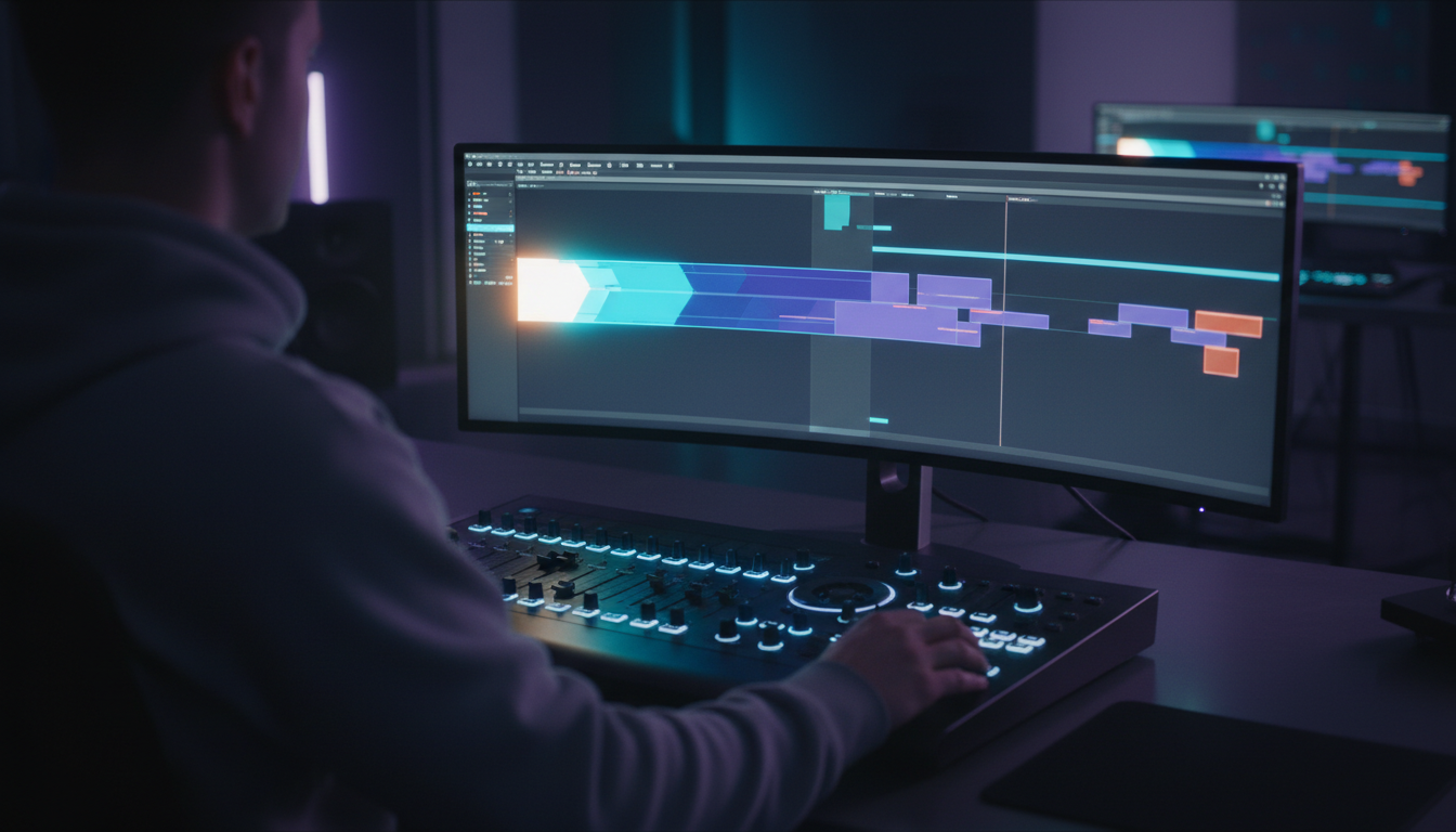 Non-linear timeline workflow showing tips for editing video efficiently
