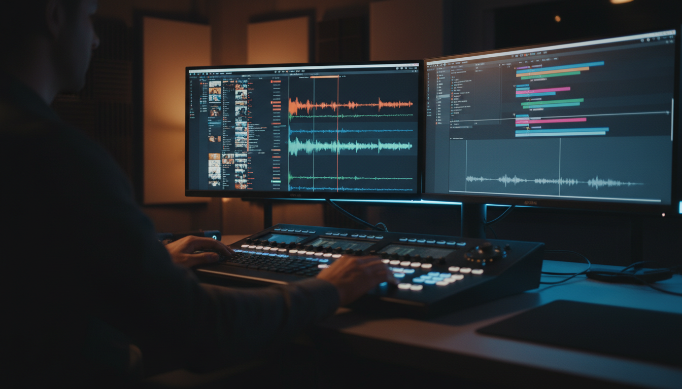 Tips for video editing timeline showing progressive rhythm and B-roll placement