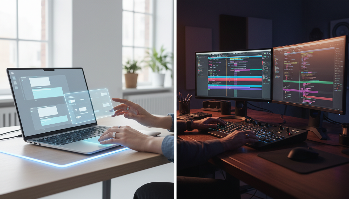 Adobe Premiere Pro vs CapCut 2026 AI Feature Comparison workstation setup