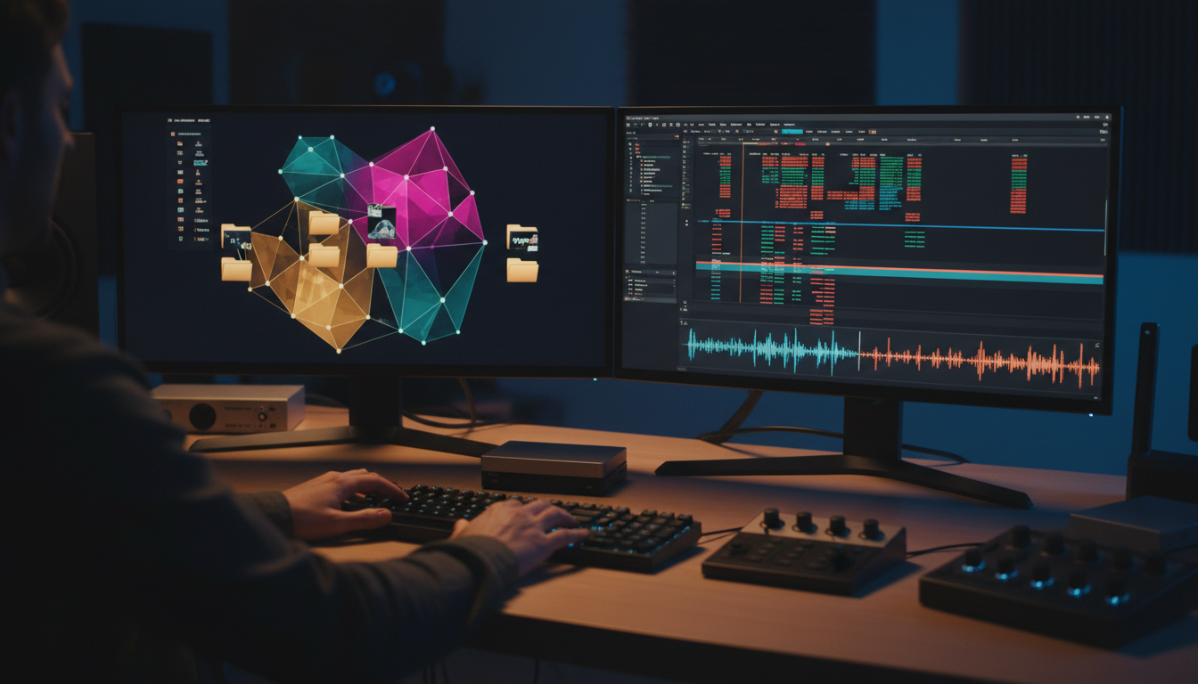 Organized template folders for Adobe Premiere Pro to prevent media offline errors