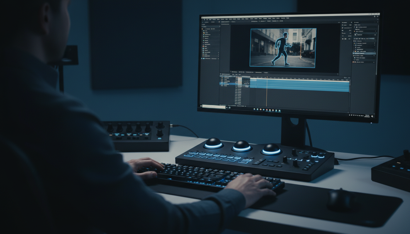 Mastering professional editing video software using AI tracking tools in Adobe Premiere
