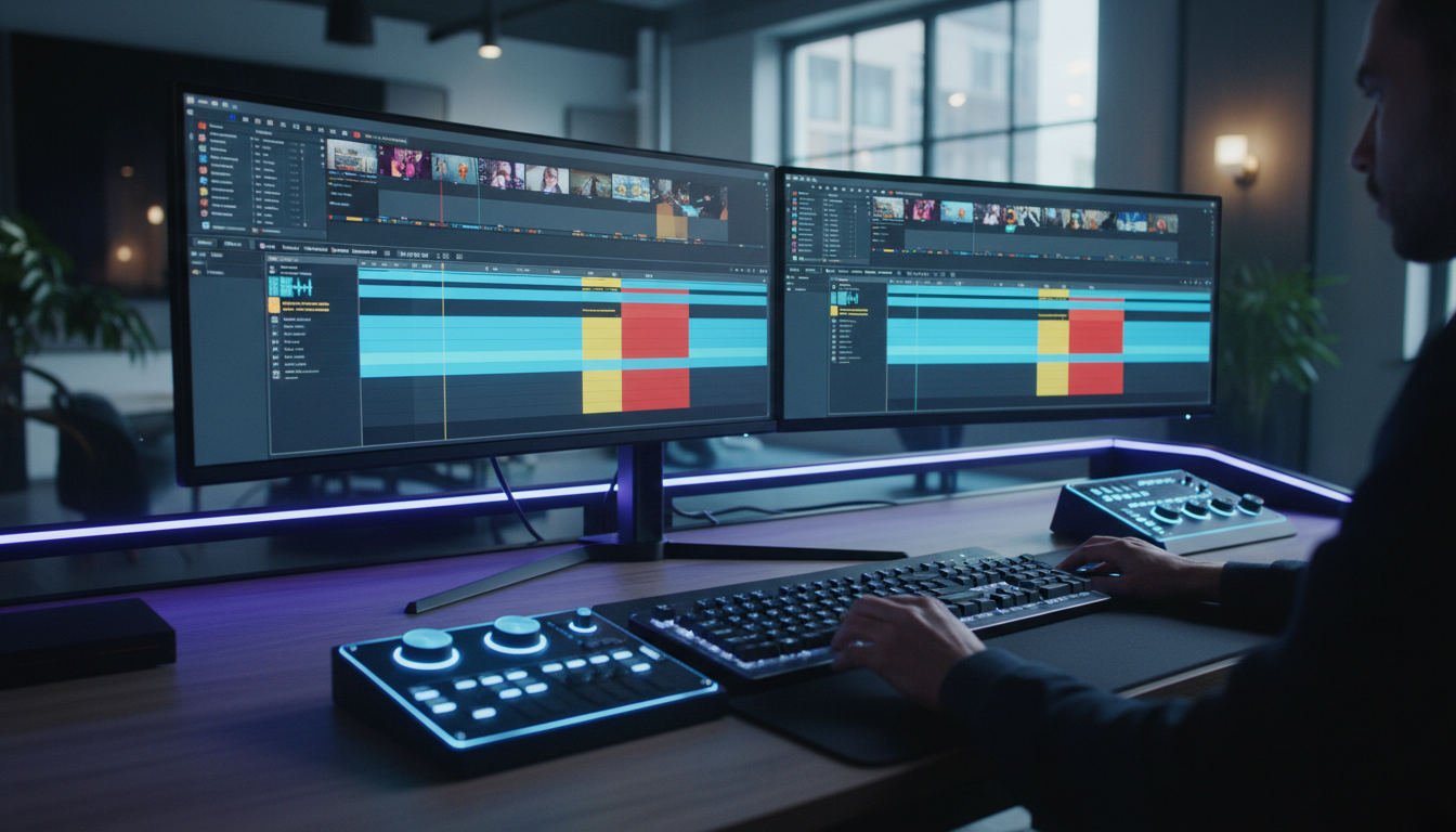 Video editor evaluating FireCut alternatives inside Adobe Premiere Pro