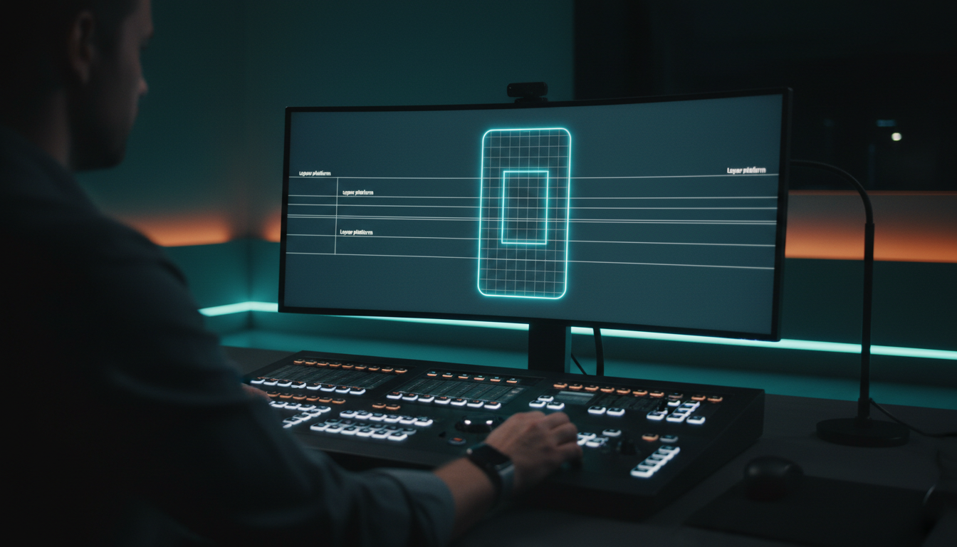 Universal safe zone dimensions to optimize caption placement for product demos
