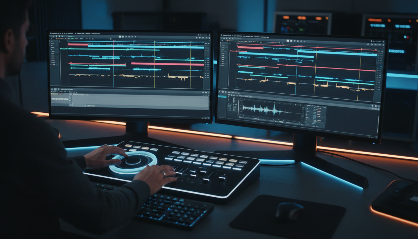 Adobe Premiere Pro Text panel showing standard subtitle track settings
