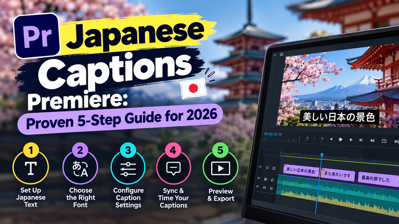 Japanese Captions Premiere: Proven 5-Step Guide for 2026