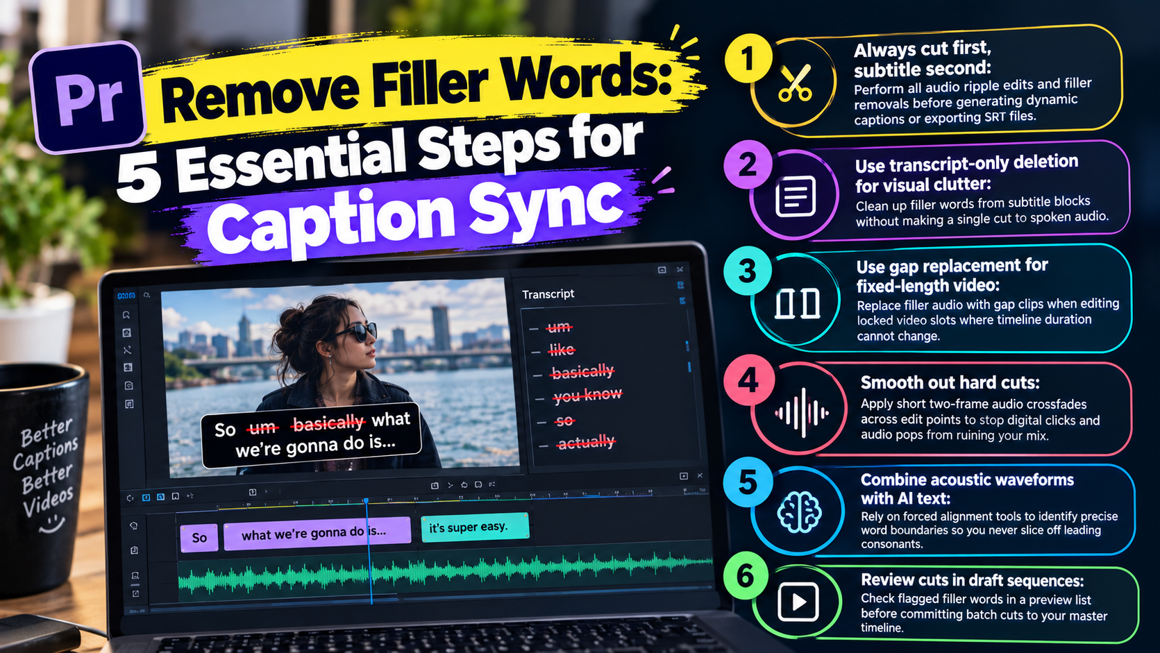 Remove Filler Words: 5 Essential Steps for Caption Sync