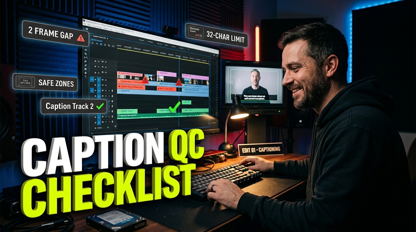 Caption Quality Control Checklist: 7 Essential QC Rules