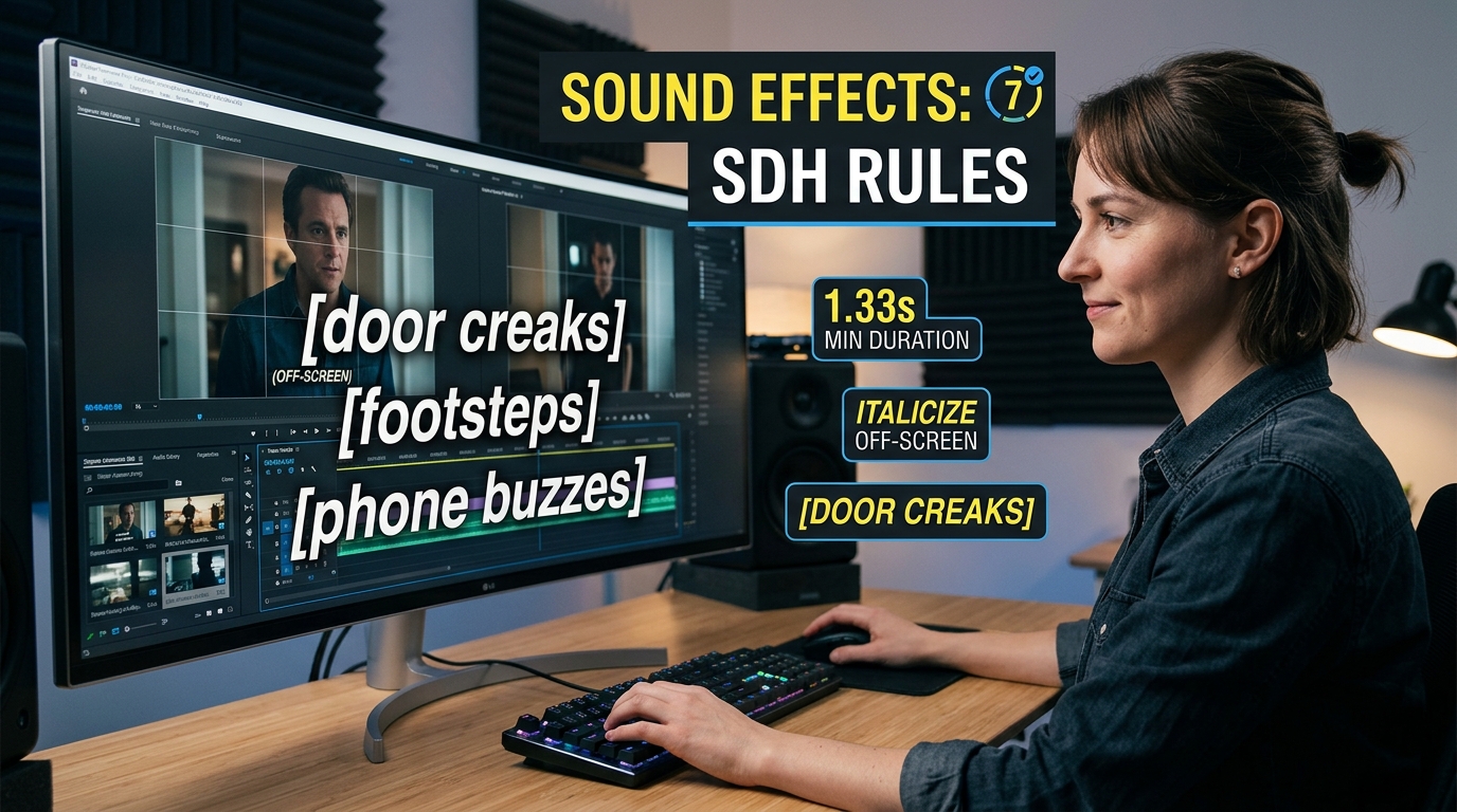 Caption Sound Effects: 7 SDH Rules for Video Accessibility