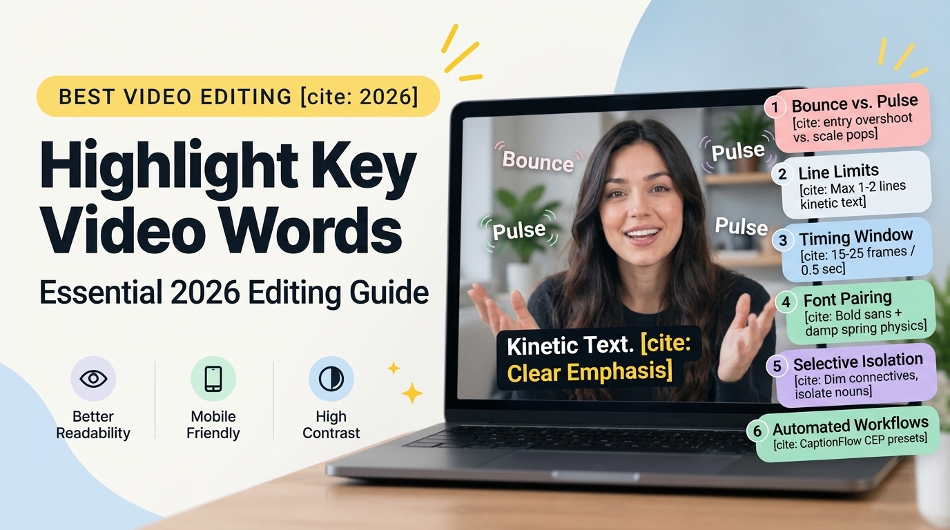 Highlight Key Video Words: Essential 2026 Editing Guide