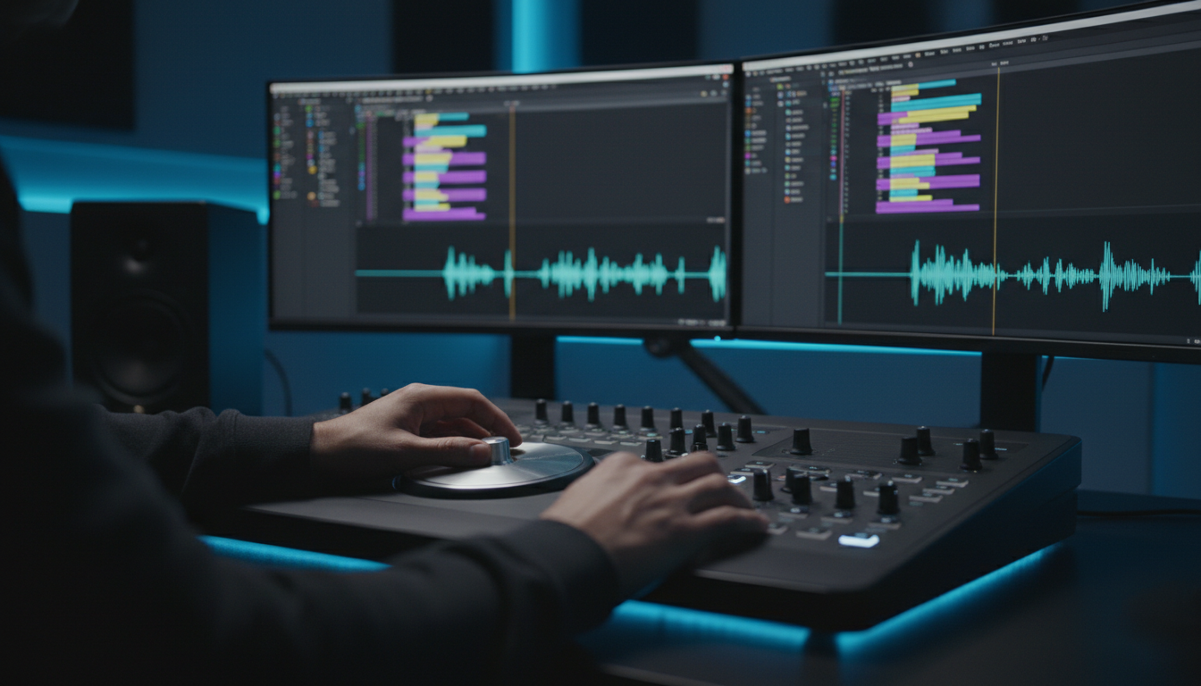 Editing timeline showing animated caption workflow in Adobe Premiere Pro