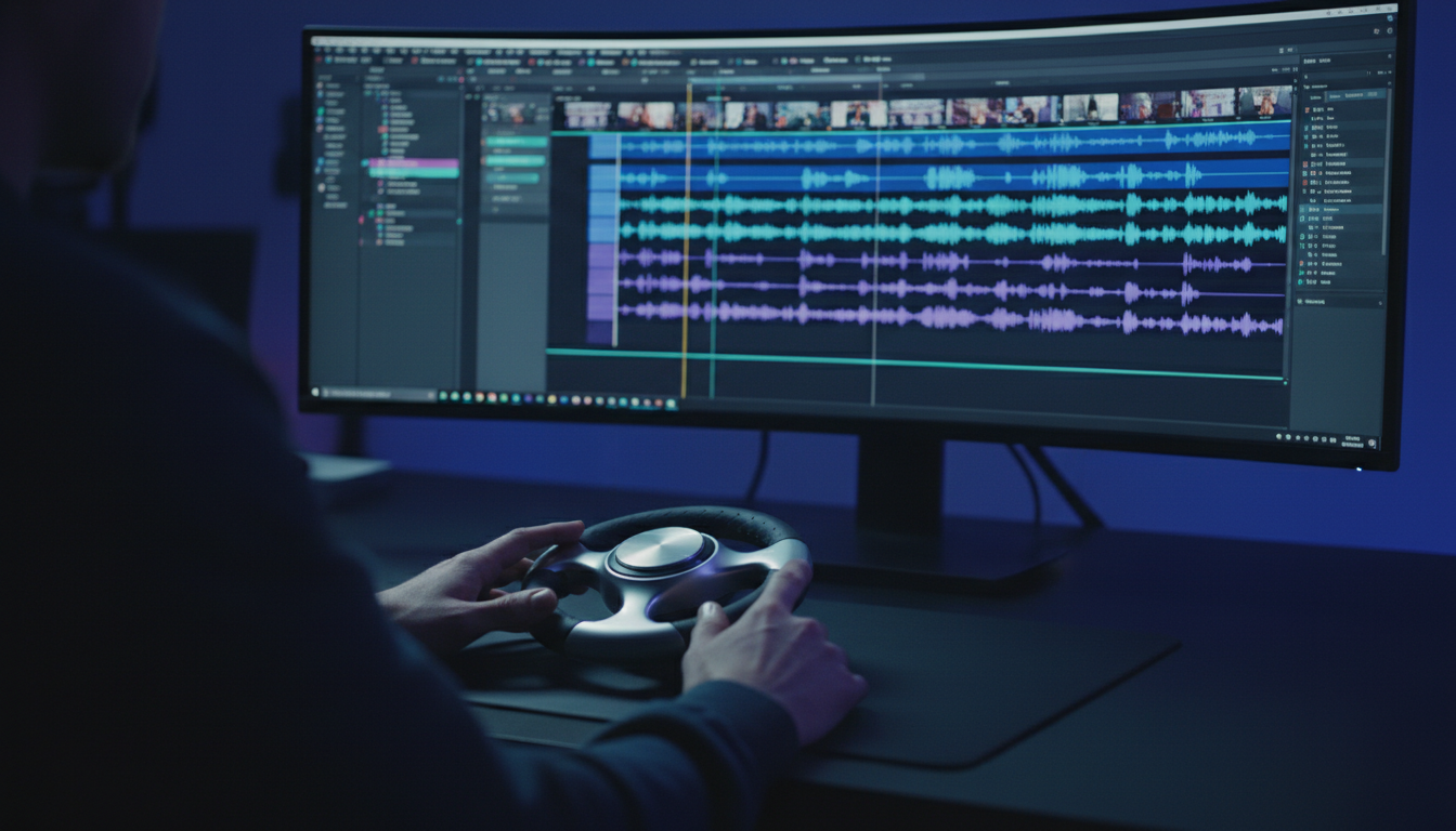 Long-form podcast timeline editing in Adobe Premiere Pro