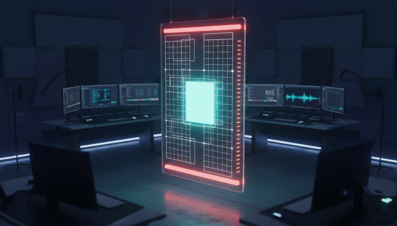Safe zone overlay grid for vertical video ads subtitle positioning