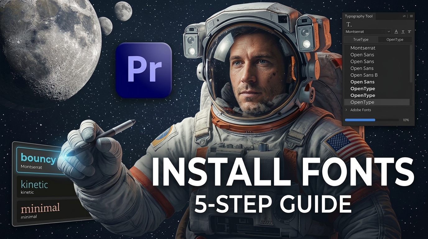 Install Custom Fonts Premiere Pro: Complete 5-Step Guide