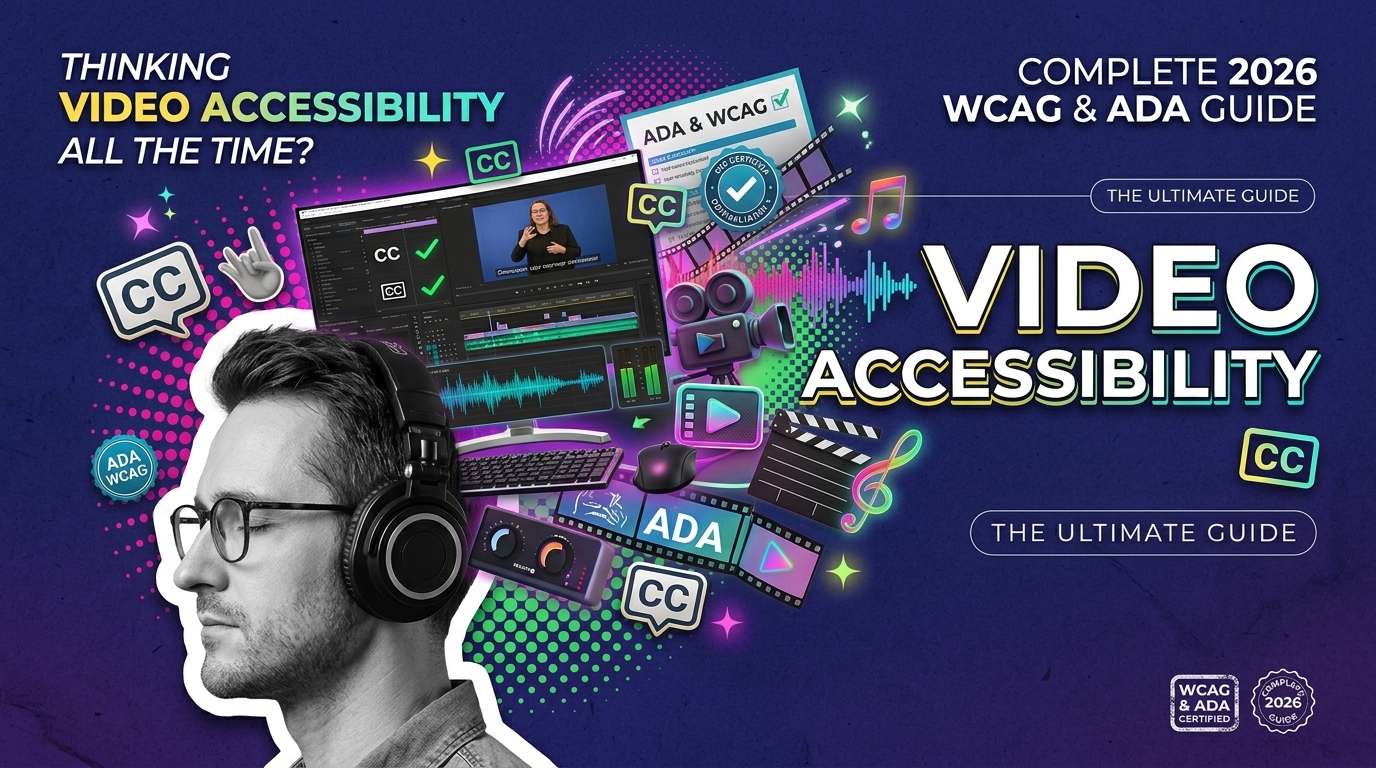 Video Accessibility: Complete 2026 WCAG & ADA Guide
