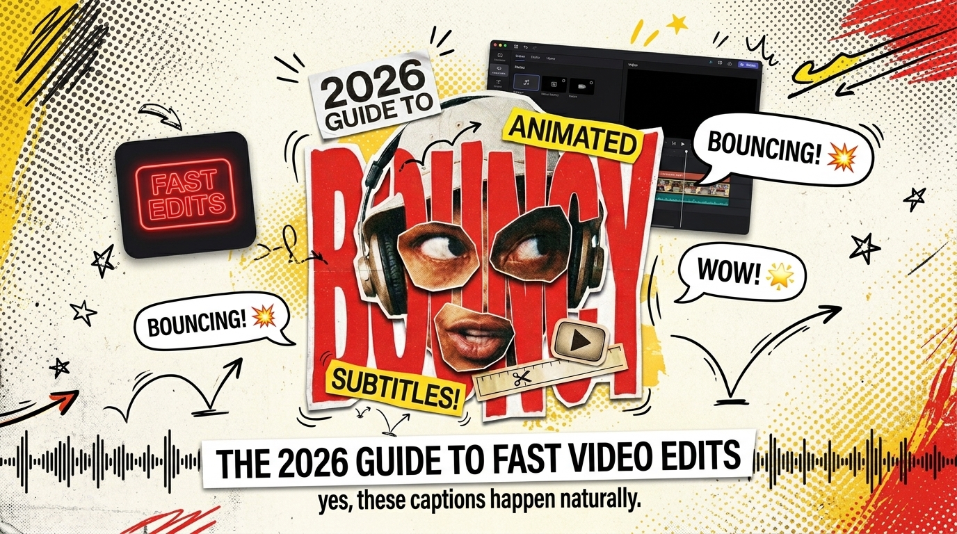 Bouncy Animated Subtitles: 2026 Guide to Fast Video Edits