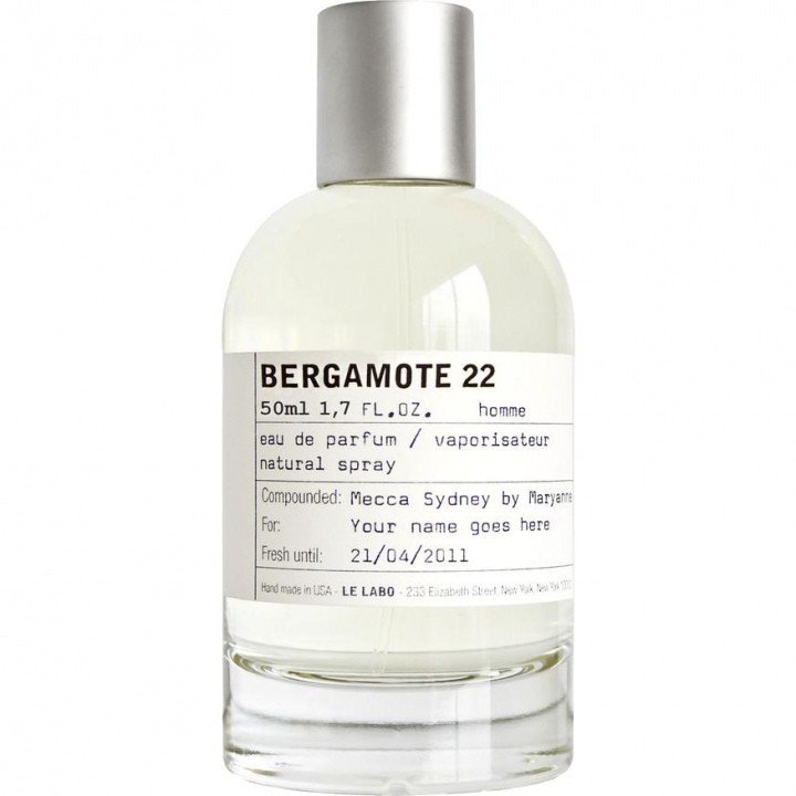 Le Labo Bergamote 22 EAU DE PARFUM Perfume Bottle