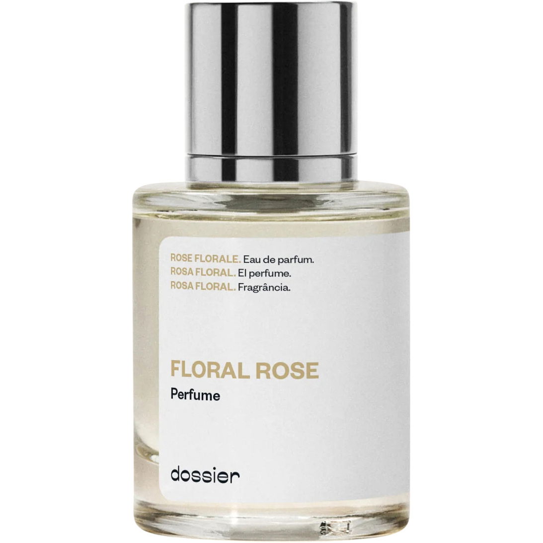 Dossier Floral Rose Perfume Bottle