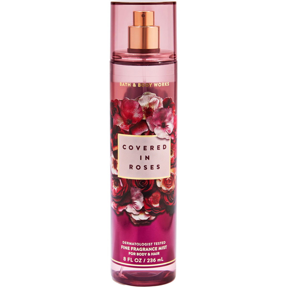 Bath & Body Works Covered in Roses FRAGRANCE MIST Perfume Bottle