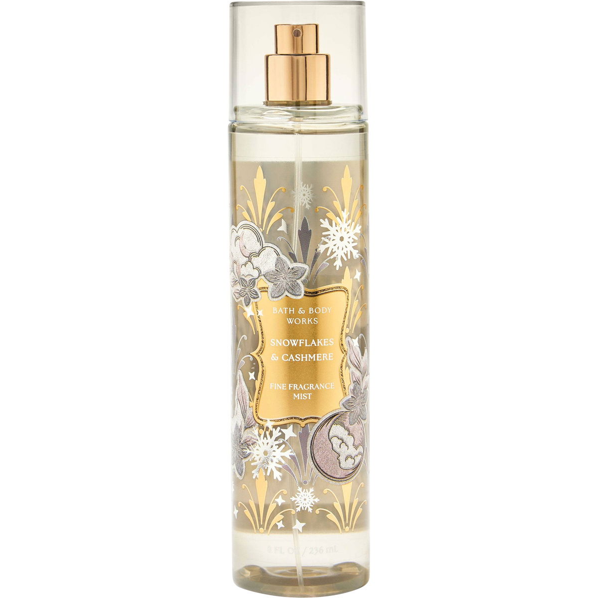Bath & Body Works Snowflakes & Cashmere FRAGRANCE MIST Perfume Bottle