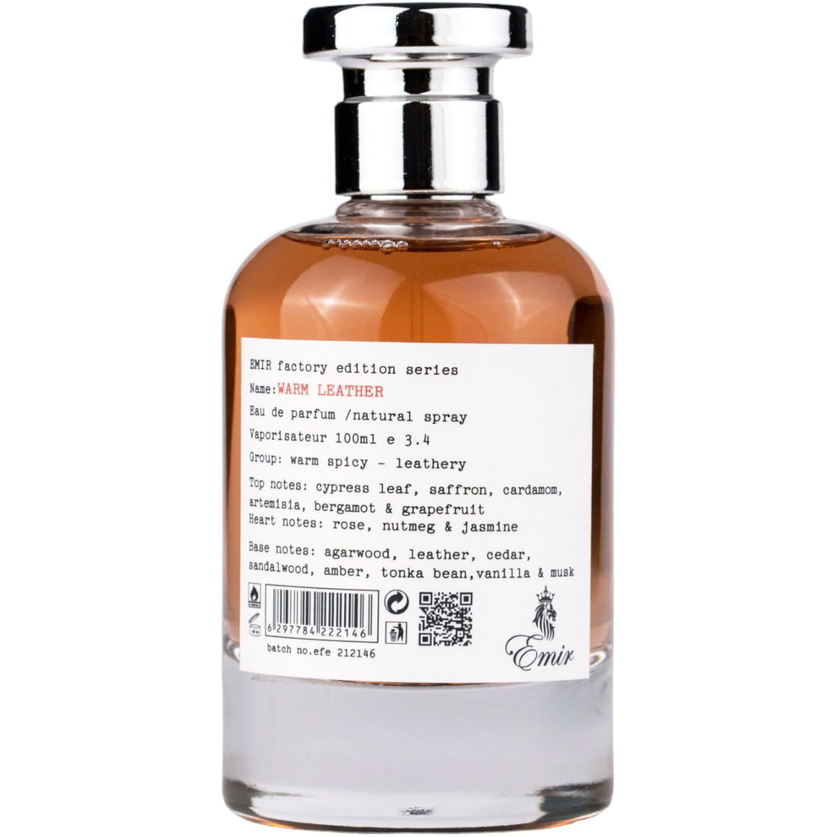 Emir Warm Leather Perfume Bottle
