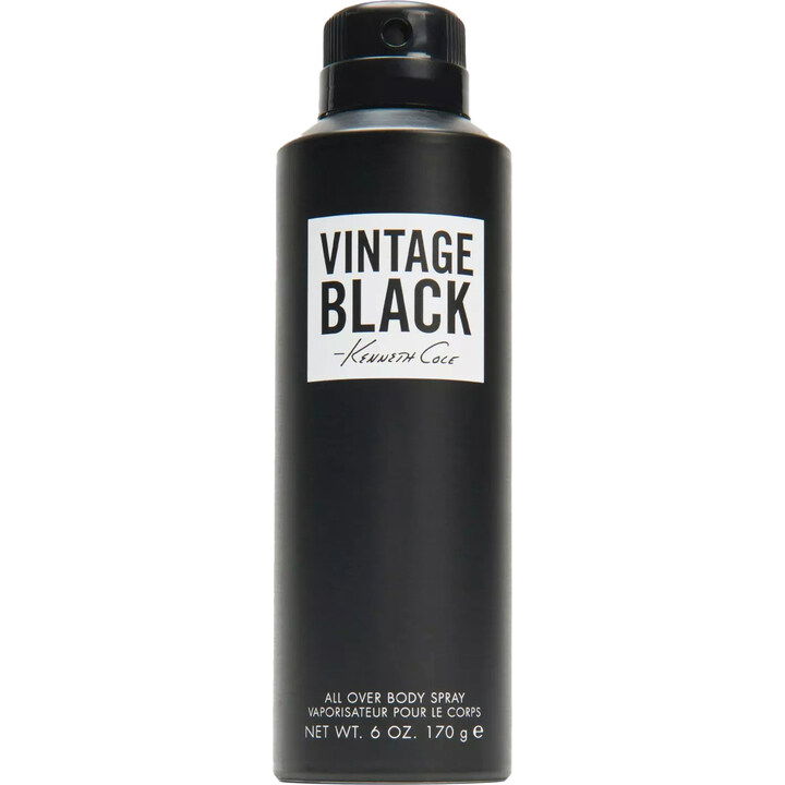 Kenneth Cole Vintage Black BODY SPRAY Perfume Bottle