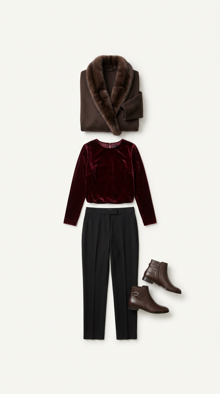 Outfit inspired by Yves Saint Laurent Black Opium Over Red
