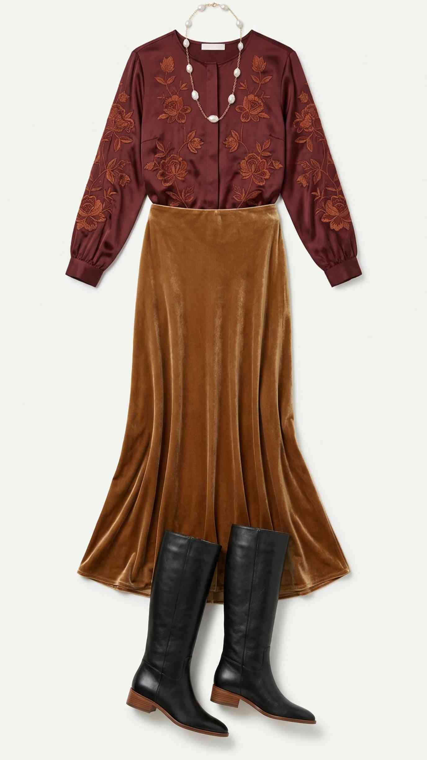 Outfit inspired by Zara Golden Chai